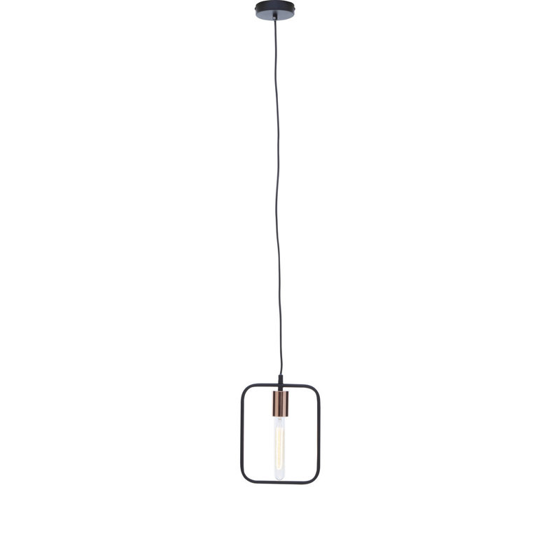 Borica 1 - Light Single Pendant, Black