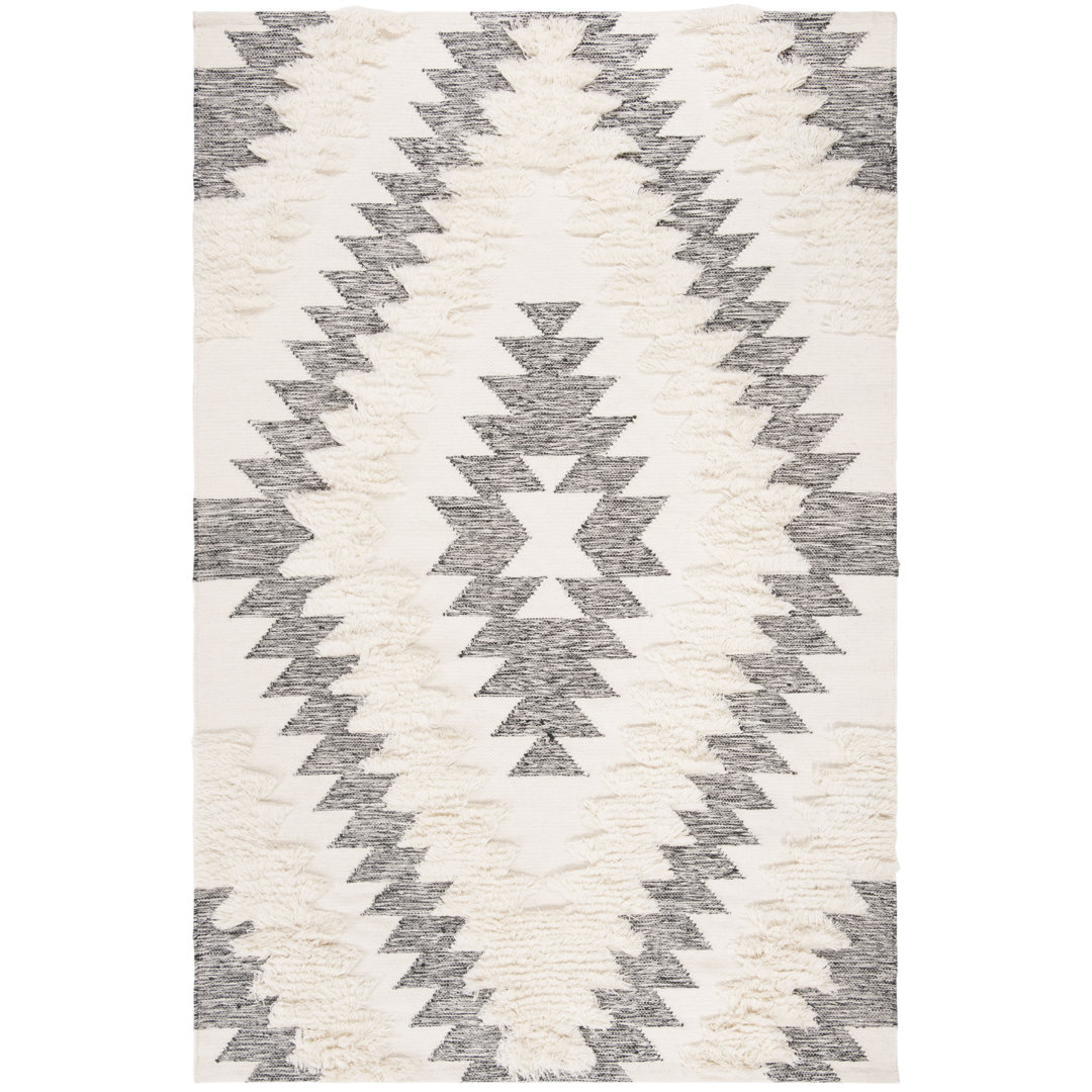 Jara Geometric Hand Woven 183cm X 274cm Area Rug