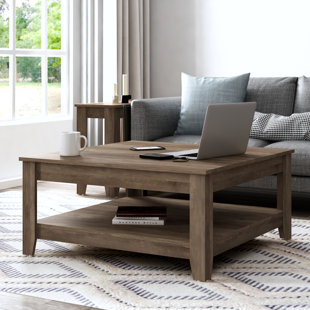 safari wood coffee table