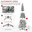 Arbre de Noël artificiel pin enneigé avec branches réalistes et 394 pointes-107289450