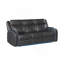 Canapé inclinable gris anthracite avec lumières DEL et appui-tête électrique