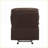 Recliners Modern Glider Recliner with Pillow Top Armrest &amp; Tight Back | Chocolate | Fabric+Metal-1583322612