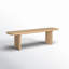 Banc de salle à manger en bois massif et manufacturé Circa H 18 po-1621708505