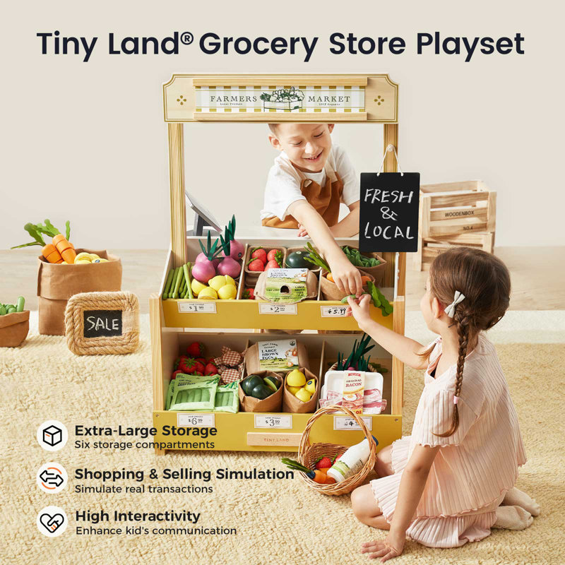 Tiny Land® Kid's Grocery Store Playset