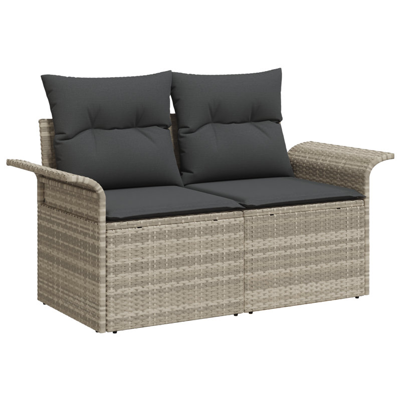 141cm Wide Patio Sofa with Cushions