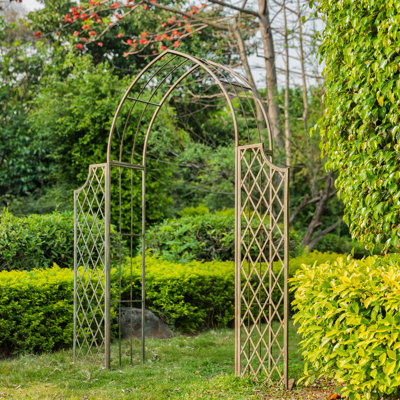 Crinela 68.5'' W x 13.8'' D Iron Arbor