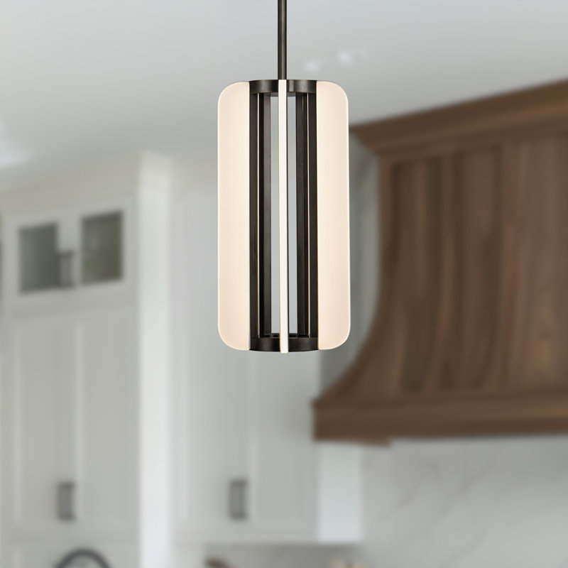 Luminaire suspendu cylindrique à 4 lumières Anders, Bronze urbain