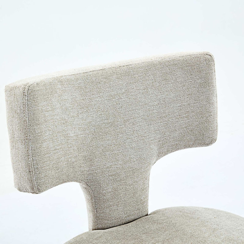 Ensemble de 2 tabourets de bar rembourrés à hauteur de comptoir, Beige