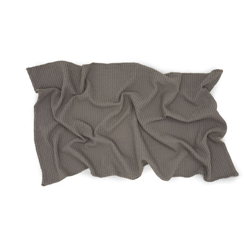 Débarbouillette simple en coton, Gris foncé, Serviette de bain - 1 paquet