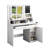 Makeup Vanity Desk With Mirror Lights,  Power Outlets & Jewelry Storage-118603780