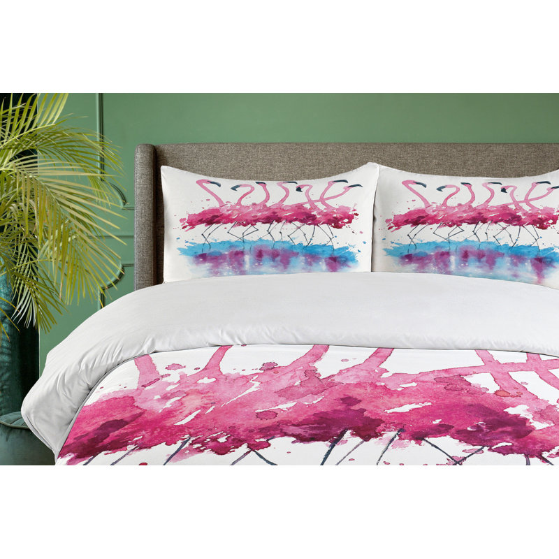 Animal Coastal Polyester Duvet Cover, Queen