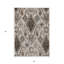 Tapis marocain d'intérieur et d'extérieur lavable brun et beige 3 pi x 5 pi