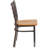 Loughran Clear Coated Ladder Back Metal Restaurant Chair-21223152