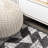Tanna Modern Tribal Geometric Black/Ivory Indoor/Outdoor Rug-1665264623