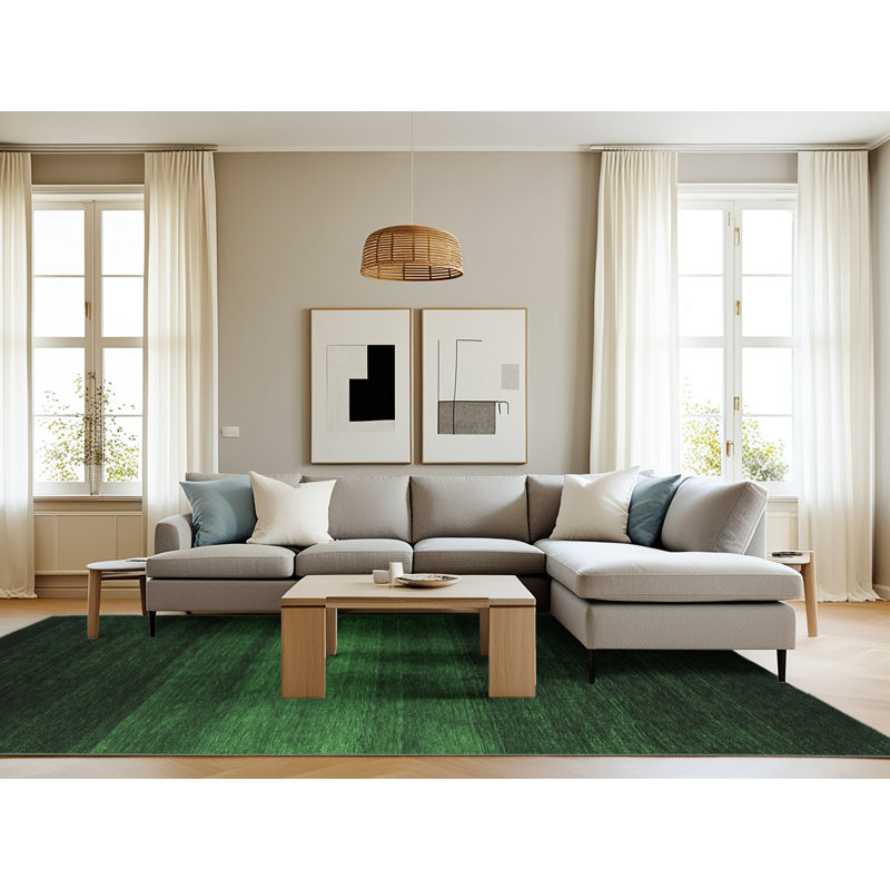 Washable Abstract Indoor Rug, Rectangle 8' x 10'