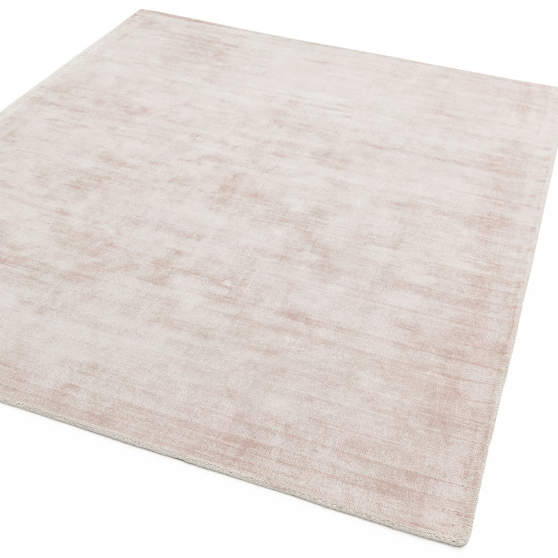 Phoebe Plain Silky Pink Rug, Rectangle 200 x 290cm
