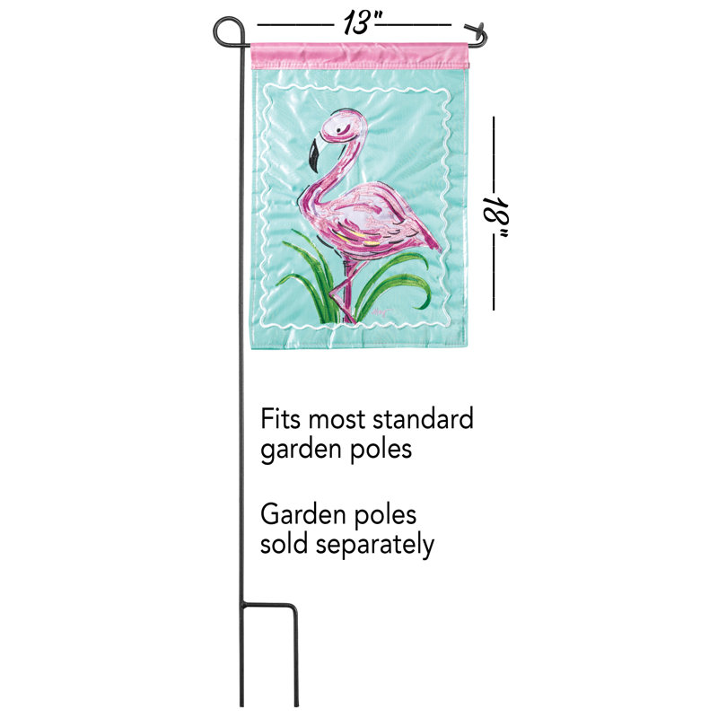 Polyester à 2 côtés 18 x 13 po drapeau de jardin
