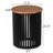 ACACIA SOLID WOOD SIDE TABLE,NATURAL & BLACK COLOR