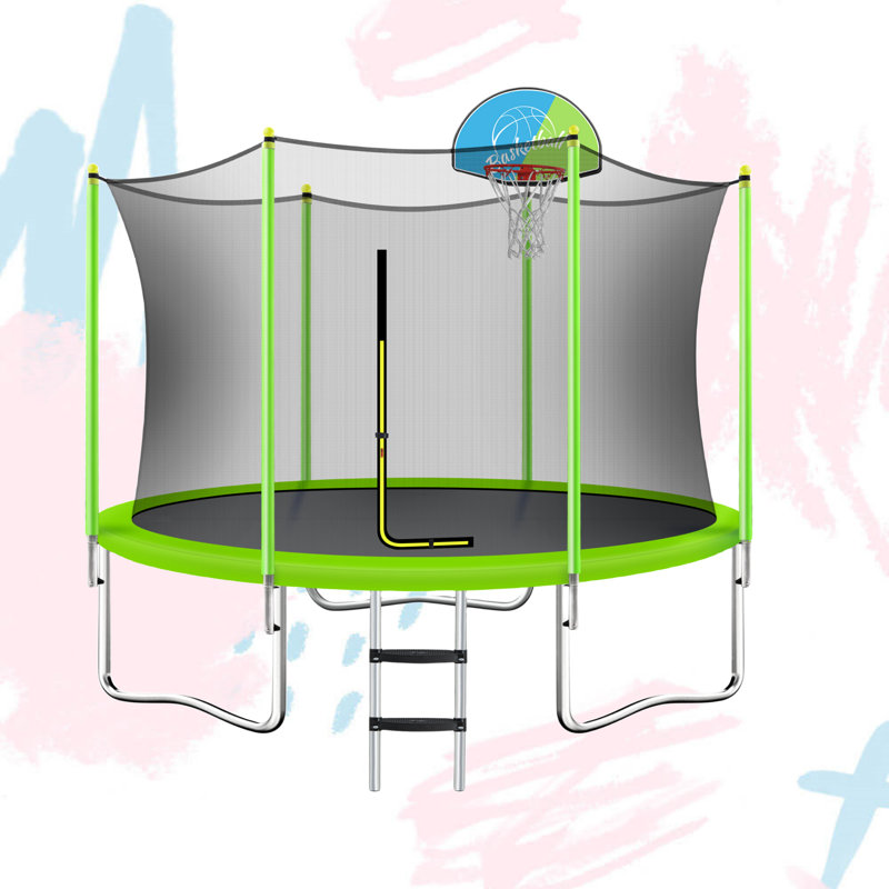 Trampoline 12' rond avec enceinte sécuritaire