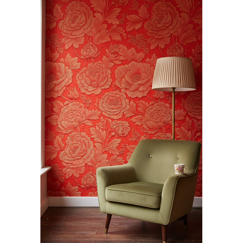 Papier peint floral
