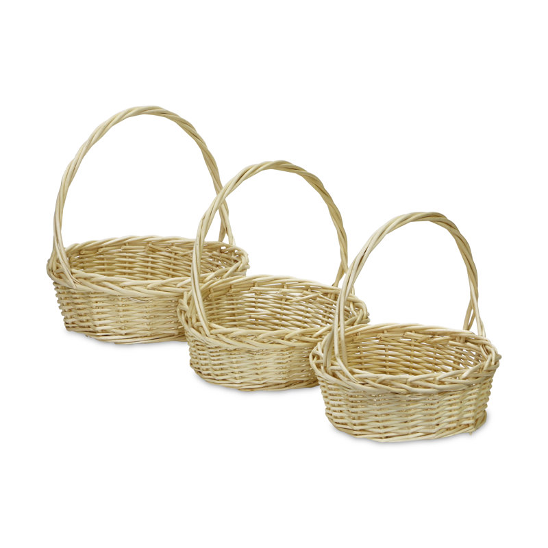 Ensemble de 3 paniers en osier