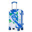 20 po / 24 po / 28 po 3 pièces / ensemble dans une valise à roulettes pour PC, valise de transport, avec motif imprimé et serrure à combinaison (bleu)-132008490