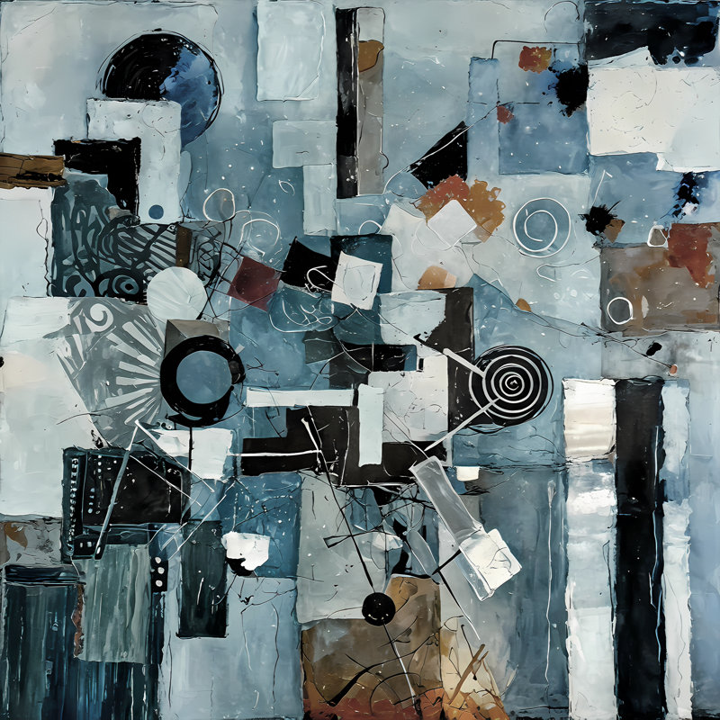 Urban Labyrinth, 36" H x 36" W