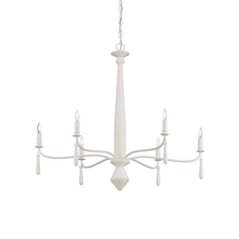 Donnybrook 6 - Light Wrought Iron Chandelier
