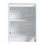Combinaison de meuble-lavabo autoportant 72 po, 4 armoires de rangement et 2 armoires murales, mécanisme de fermeture en douceur, contreplaqué blanc brillant pour la capacité de la salle de bain