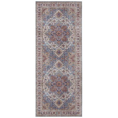 Anthea Machine Woven Blue/Brown Indoor Rug