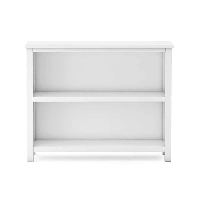 Taiga 2-Shelf Bookcase - White