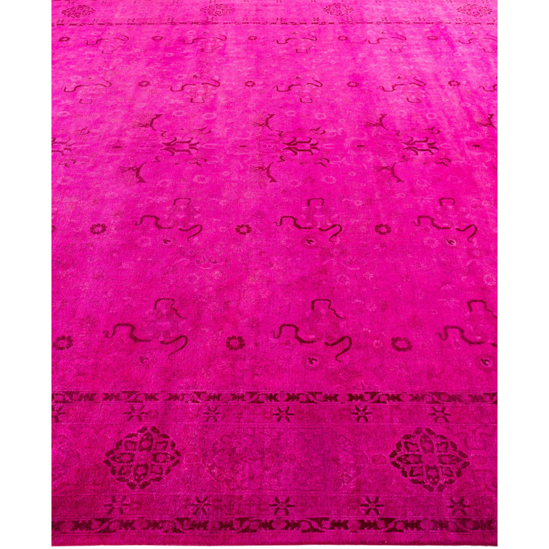 Overdyed One-of-a-Kind 8' 0" X 10' 5" Hand Knotted Area Rug