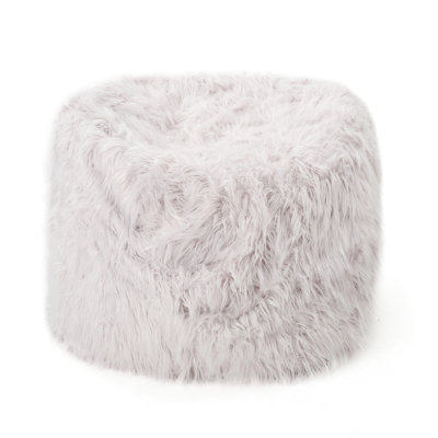 Fauteuil à billes en fausse fourrure 48 lb lavande - rembourrage en mousse confortable, chaleureux et élégant de 52 po X, élégant, confortable