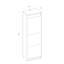 Caputo 1 Door Manufactured Wood Wardrobe