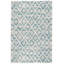 Melange Diamond Blue Machine Washable Rug-259010904