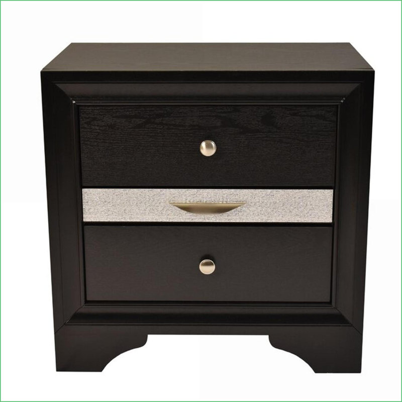 Table de chevet 2 tiroirs Traditional