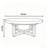 Solid Wood Coffee Table with Concrete-Look Finish