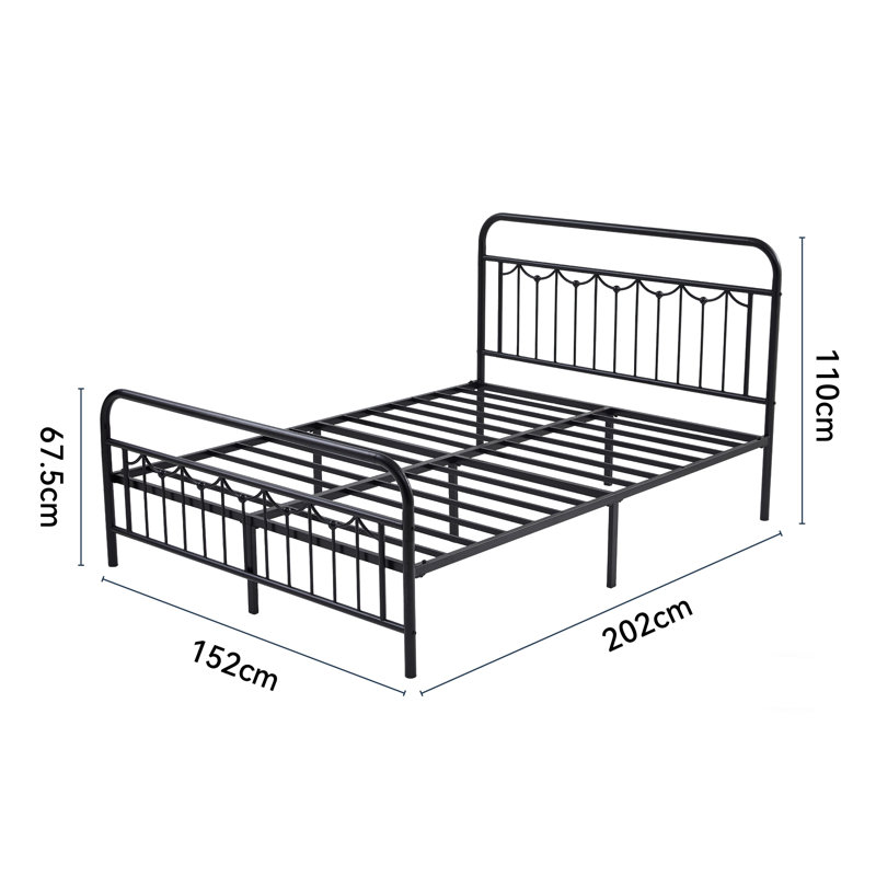 Metal Bed, King (5')