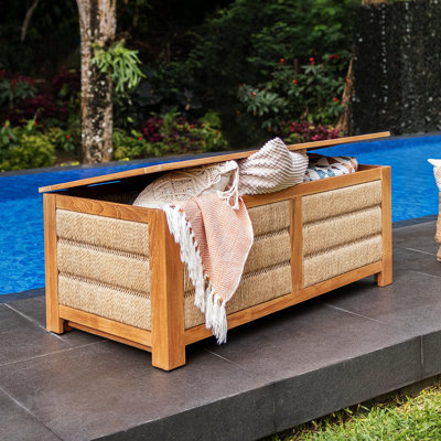 Cotesfield Teak Wood Outdoor Deck Box