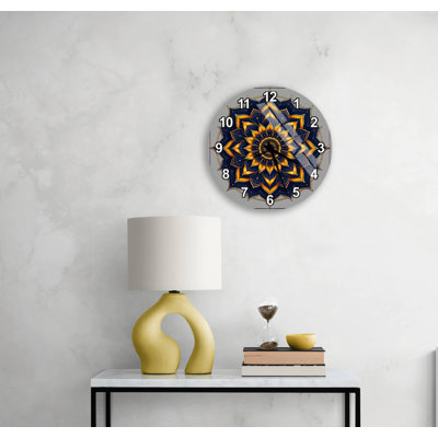 Horloge murale Mandala