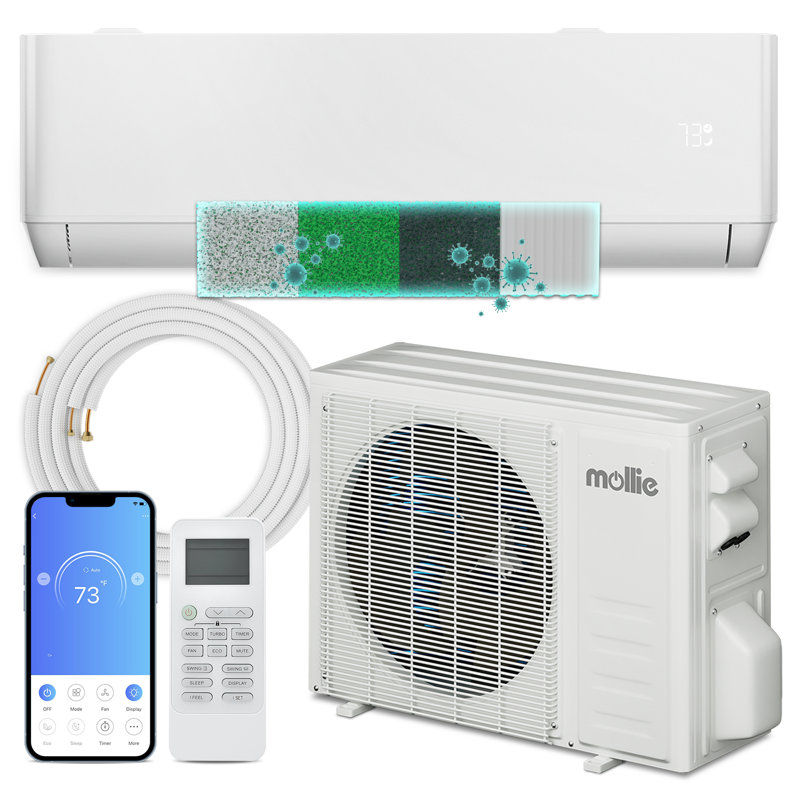 24000 BTU White Smart Control Ductless Mini-Split Heat Pump
