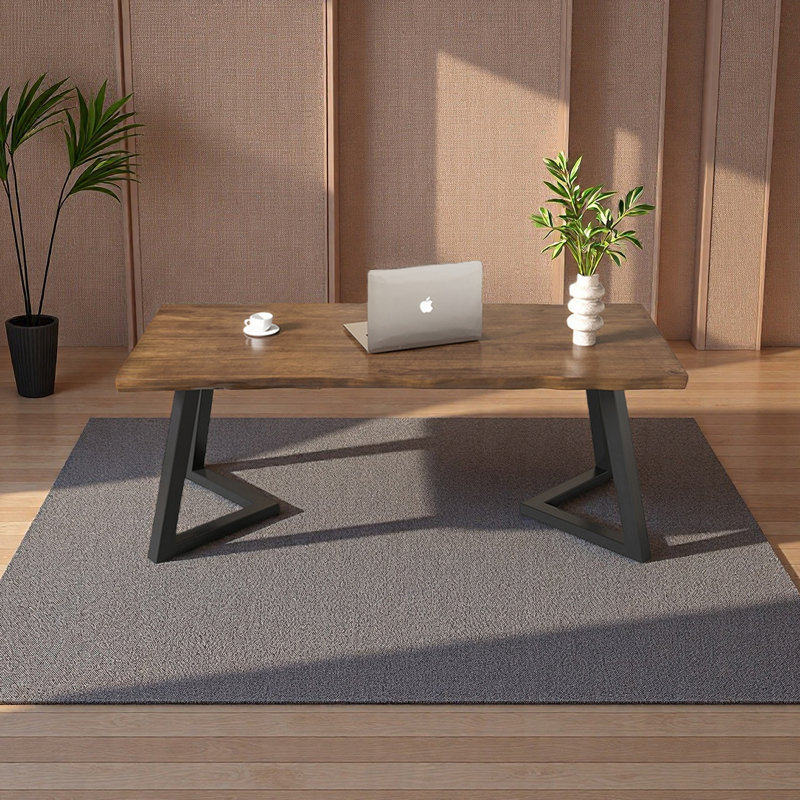 Bureau de style rétro, H 29,52 po x l 62,99 po x P 27,55 po