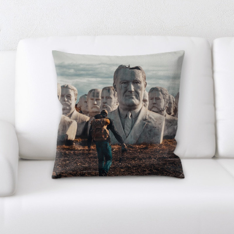 Coussin statue