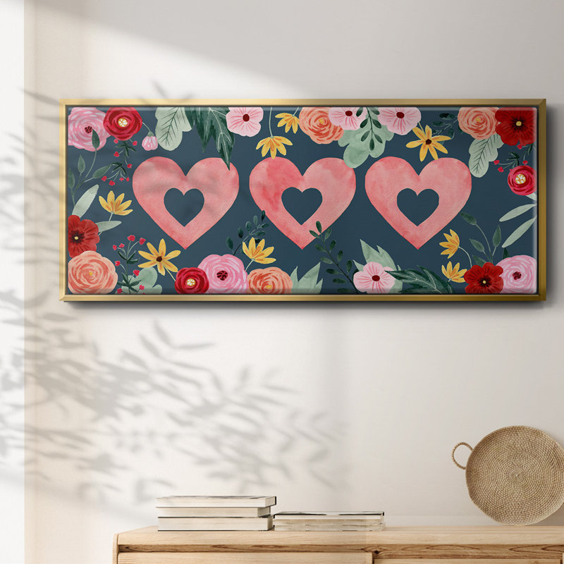 Collection Sweet Hearts - toile encadrée, H 12 po x l 30 po