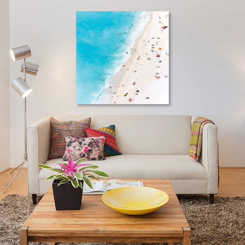 Aerial View Of Myrtos Beach V, Cephalonia, Ionian Islands, Greece by Matteo Colombo - Wrapped Canvas Print