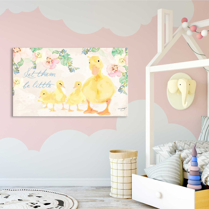 Let Them Be Little (Horizontal) par By Jodi - impression, Toile tendue, H 28 po x l 48 po x P 1,5 po
