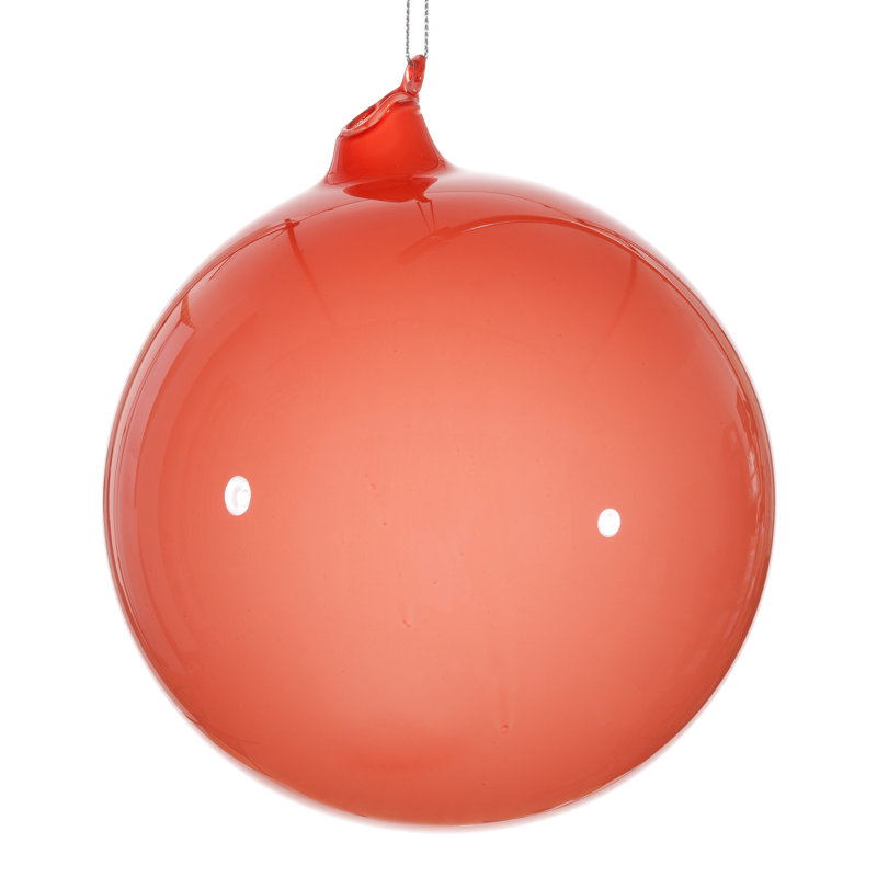 Ornement boule en verre, Corail