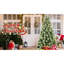 Arbre de Noël 72 pouces 72 pouces avec 300 lumières douces et chaudes, 988 branches, 66 branches de pin, une structure à charnières à installation rapide et un support solide 6 lumières DEL préinstallées