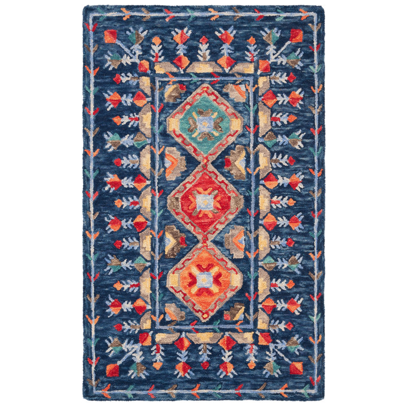 Vahakn Hand Tufted Wool Oriental Rug, Rectangle 2' x 3'