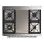 Majestic III Series 36 Inch Dual Fuel Range with 6 Sealed Burners, Griddle, in Glossy Black (Natural Gas, Brass Trim)-996369085-996369072-996369093